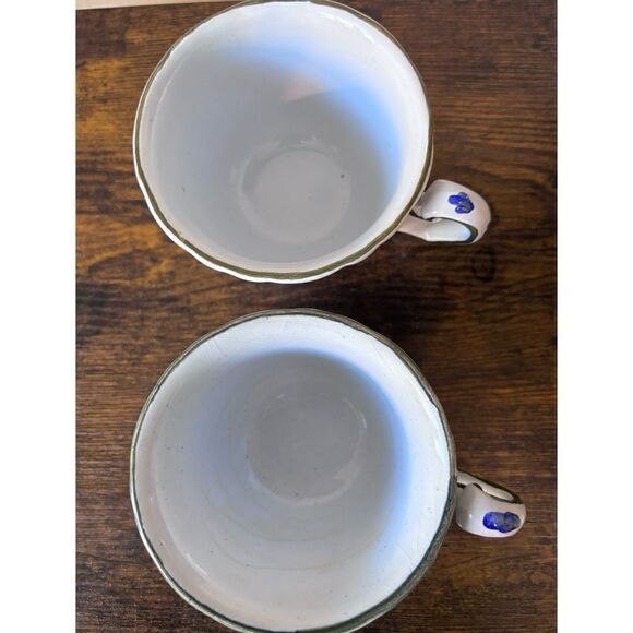 Vintage Tiffany & Co Hand Painted in Italy Tea/ Coffee Cups / Set of 2 - Picture 4 of 7